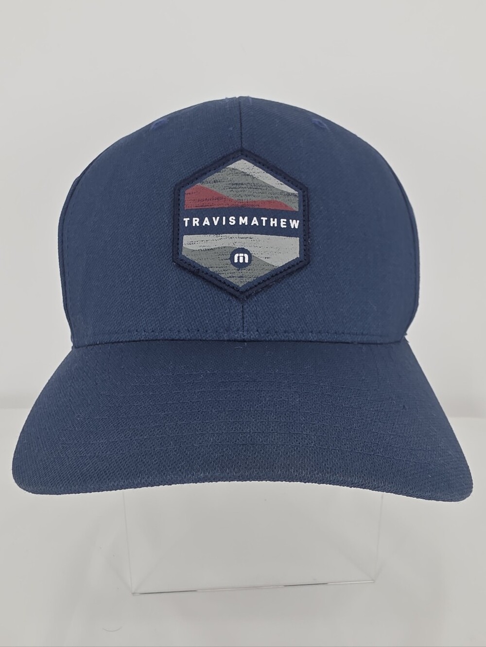 TravisMathew 110 Flexfit Tech Navy Blue Snapback Golf Hat Adjustable Cap